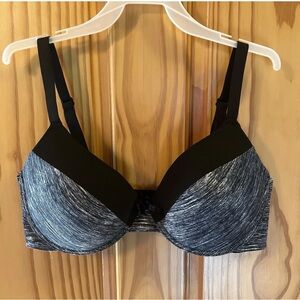 Just Be…  Black and Gray Bra 38D